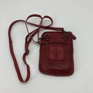 Harbour 2nd genuine leather maroon small crossbody